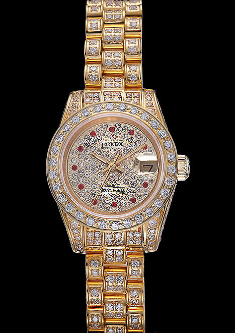 Swiss Rolex DateJust Diamond Dial Gold 622024