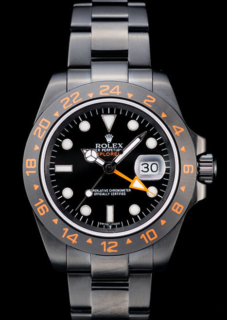 Rolex Swiss Explorer Black Ceramic Bezel Black Dial Tachymeter 98240