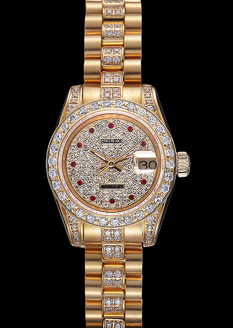 Swiss Rolex DateJust Diamond Dial Gold 622023