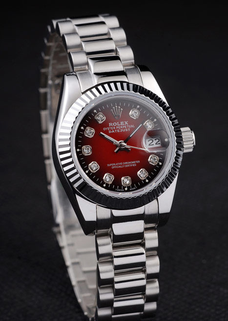 red and silver rolex