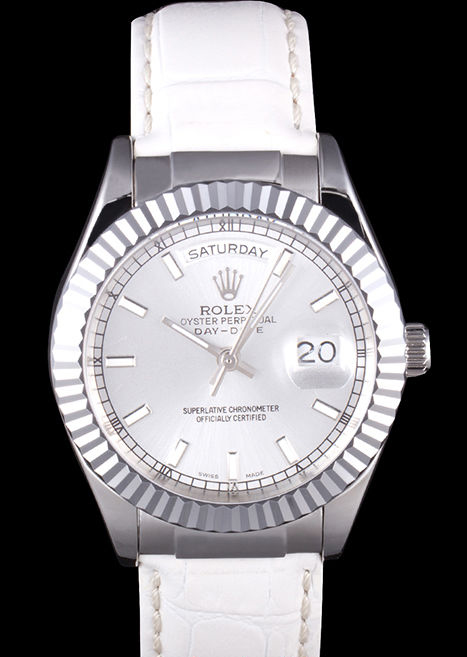 rolex white band